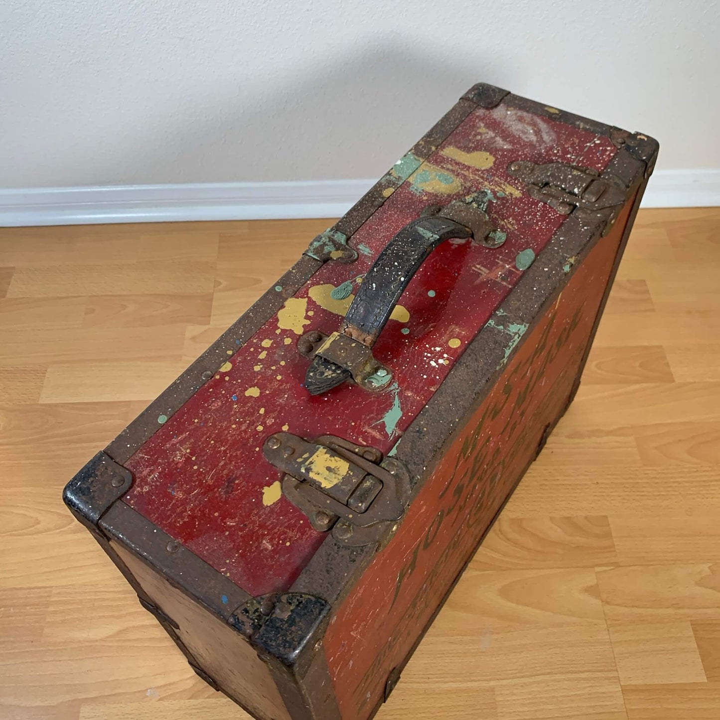 #725【1930-40年代】ビンテージ MSA HOSE MASK 木製ハードケース / 収納ケース アメリカ