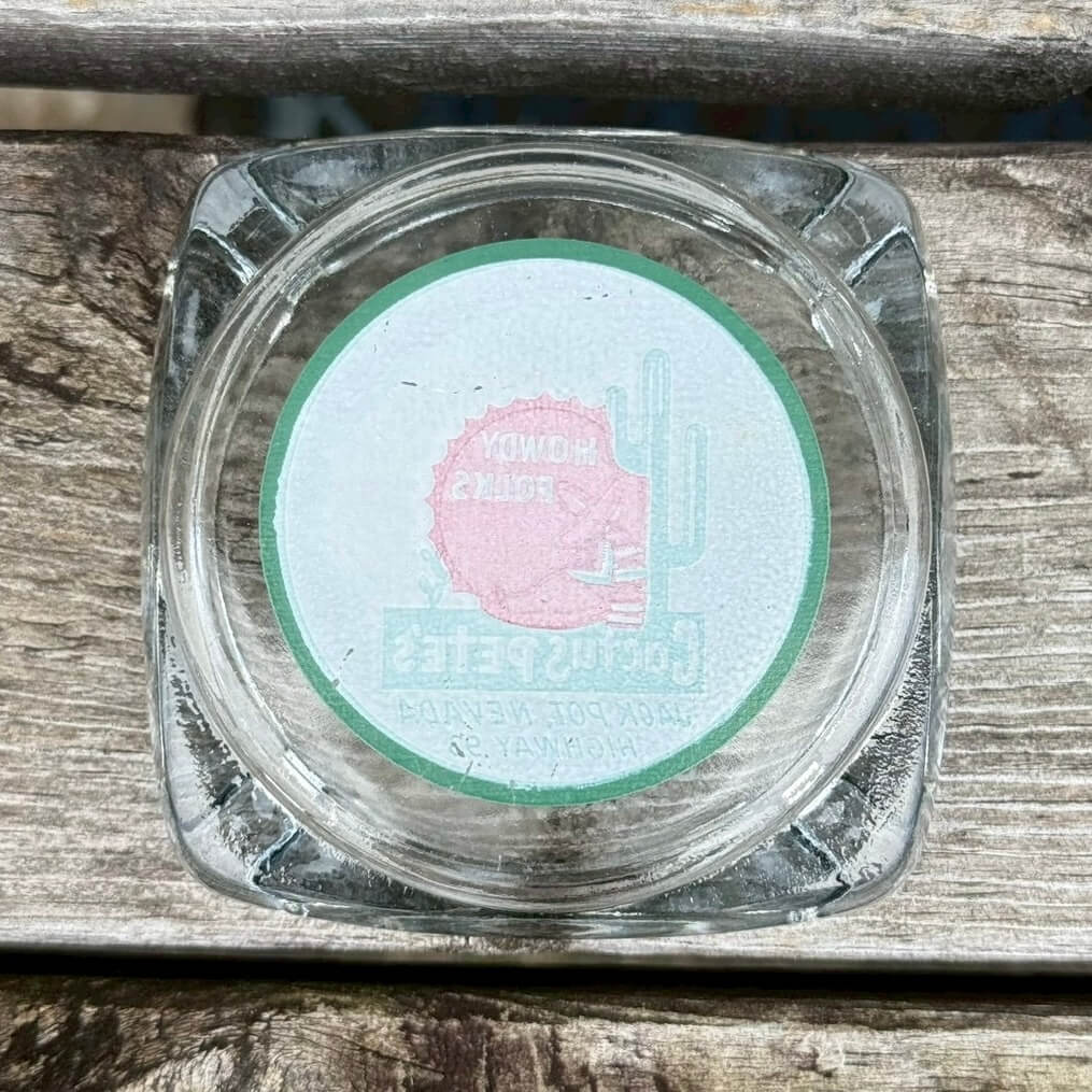 【ビンテージ】灰皿 ガラス アッシュトレイ アメリカン雑貨 店舗什器 トレイ レトロ #2541-2