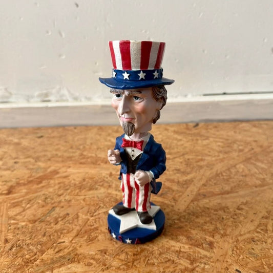 #2338【1990-2000年代】アンクル・サム フィギュア / アメリカンボブルヘッド インテリアオブジェ