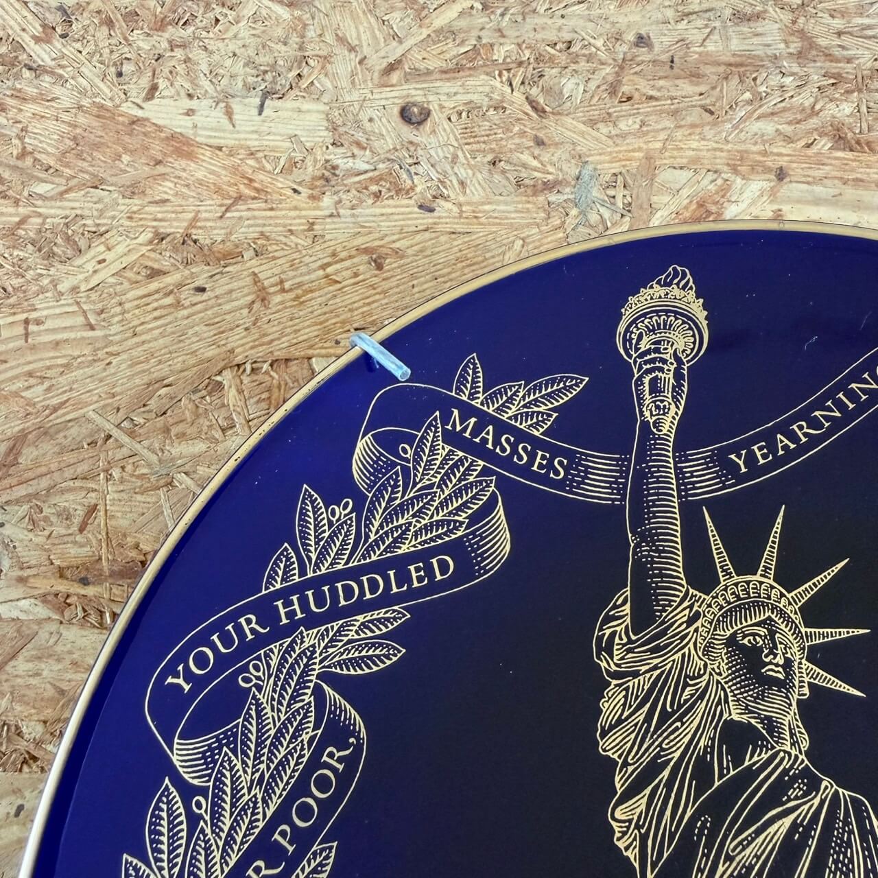#2365【1986年製】ビンテージ 自由の女神 100周年記念プレート Statue of Liberty アメリカ
