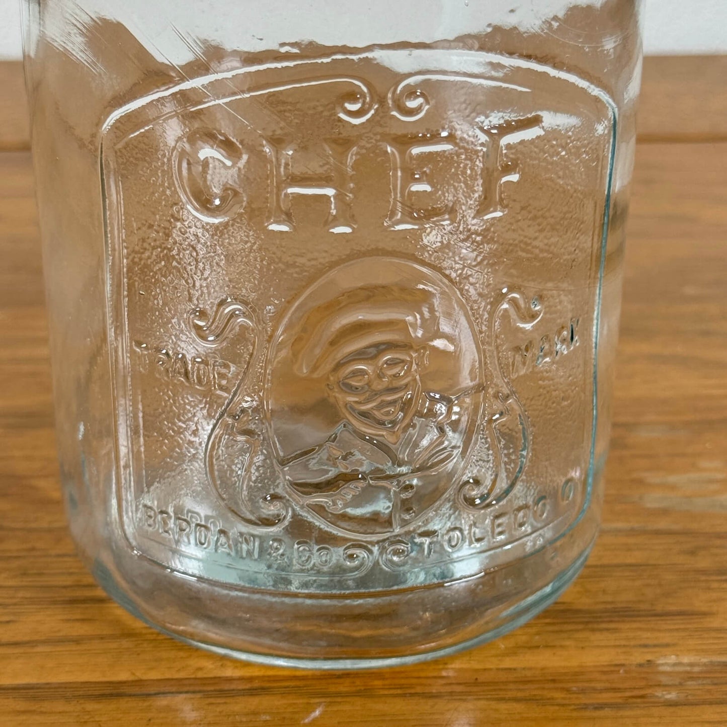 #1522【1930-40年代】ビンテージ CHIEF（チーフ） ガラスジャー / 収納瓶 ワイヤーロック 小物入れ アメリカ