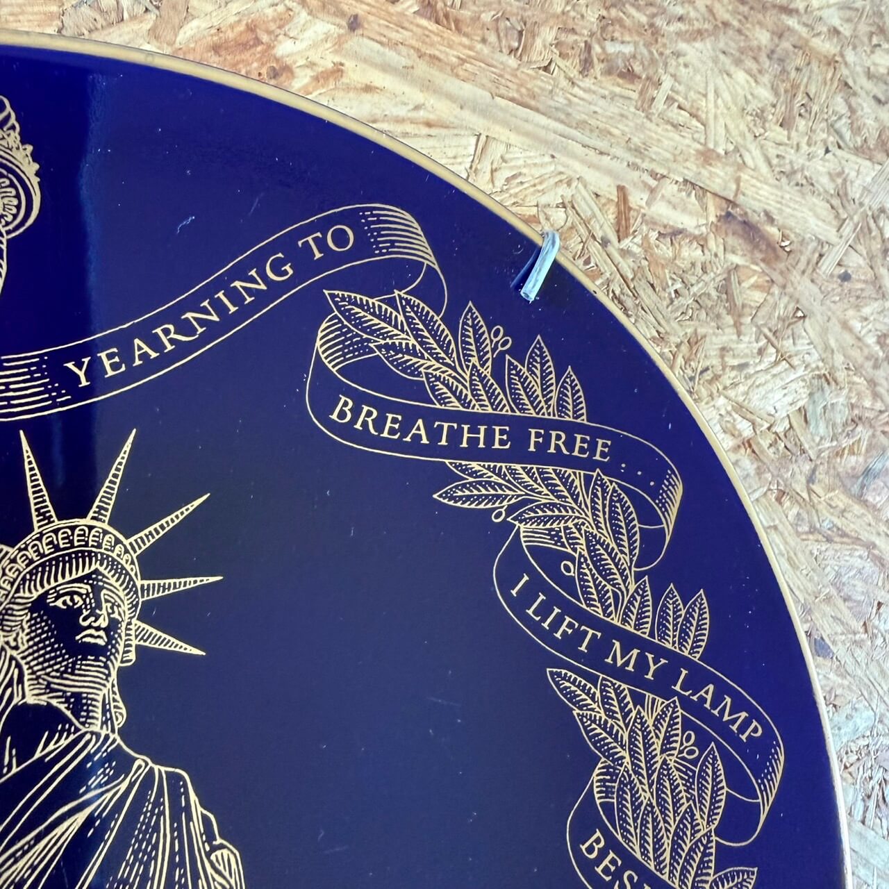 #2365【1986年製】ビンテージ 自由の女神 100周年記念プレート Statue of Liberty アメリカ