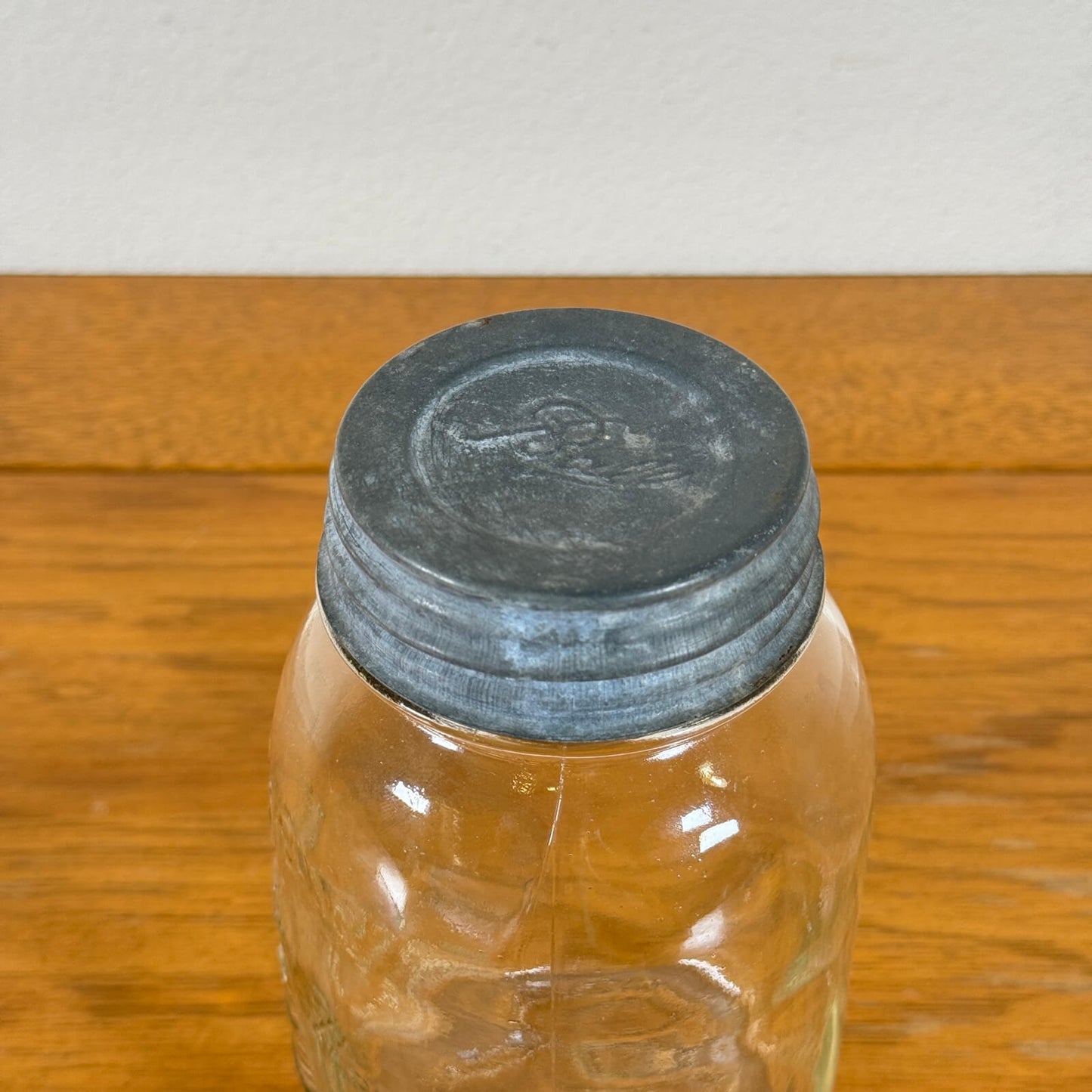 #1518【1930年代】ビンテージ ガラスジャー 収納 小物入れ