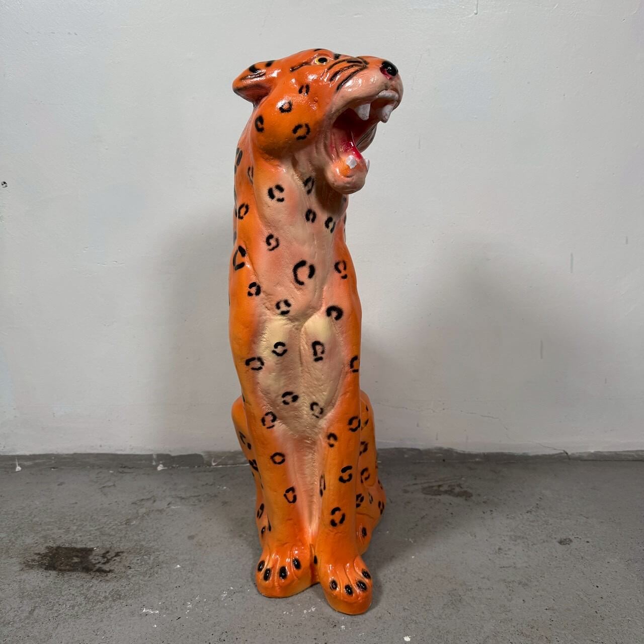 #2389【2000年代】Leopard／ヒョウ オブジェ メキシコ製