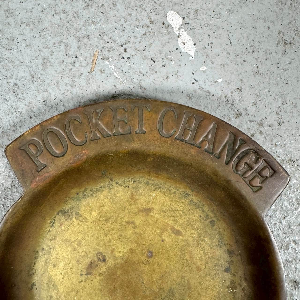 #2285【1950-60年代】ビンテージ “POCKET CHANGE” コイントレイ 真鍮 アメリカ