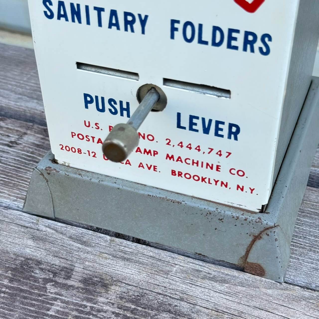 【1970年代】ビンテージ ガレージ アメリカン雑貨 店舗什器 切手 自動販売機 コインマシン #2794