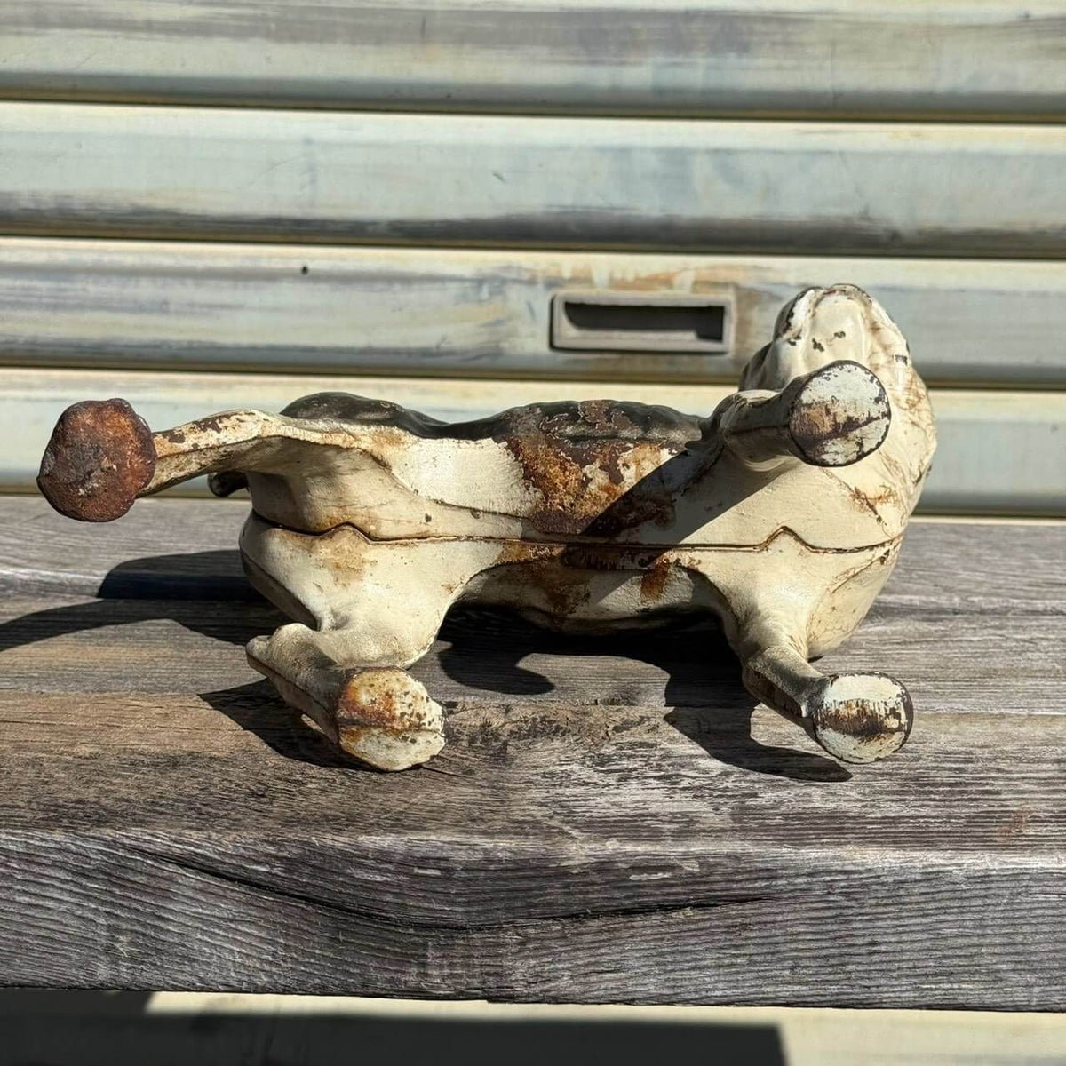 【1920-40年代頃】アンティーク オブジェ ドアストッパー アメリカン雑貨 店舗什器 ボストンテリア 犬 置物 キャストアイアン #2626