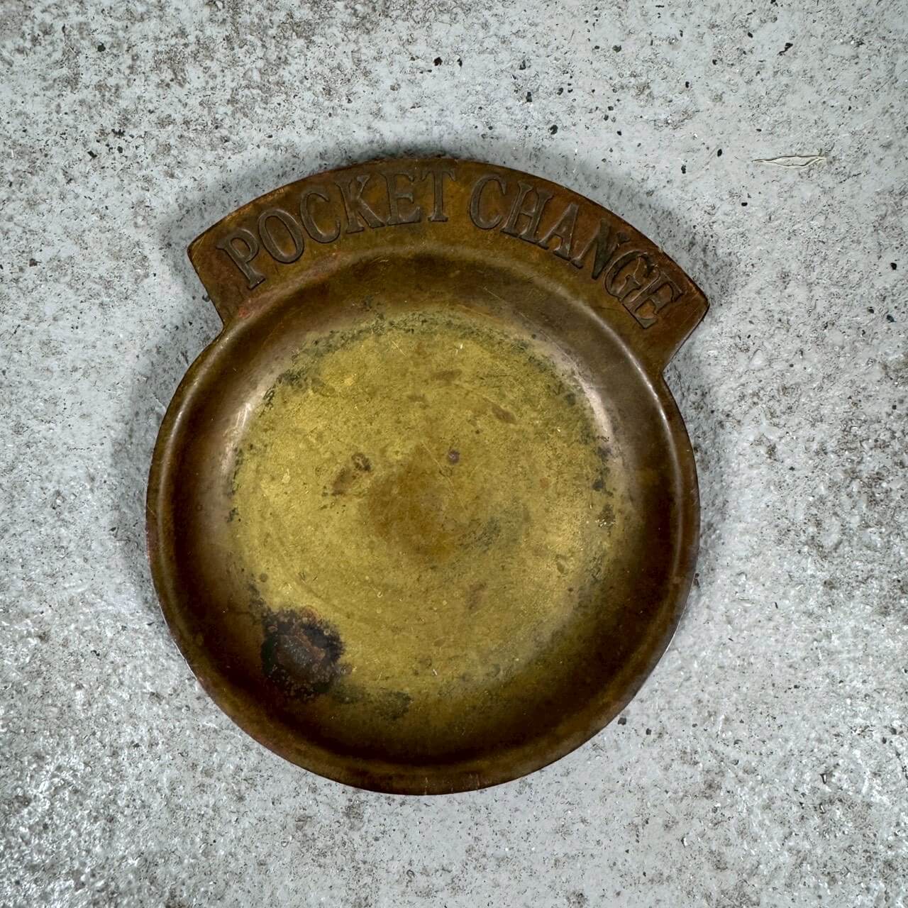 #2285【1950-60年代】ビンテージ “POCKET CHANGE” コイントレイ 真鍮 アメリカ
