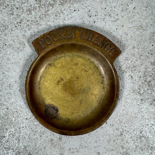 #2285【1950-60年代】ビンテージ “POCKET CHANGE” コイントレイ 真鍮 アメリカ