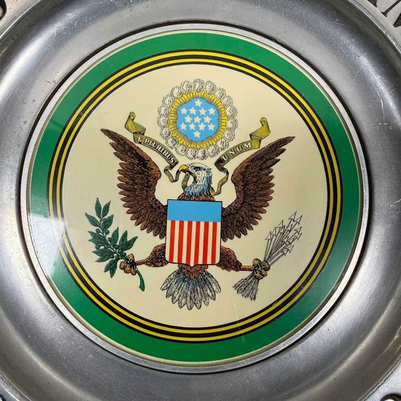 【1970-80年代】ビンテージ USA Great Seal メタルトレイ / プレート アメリカ雑貨 #2374