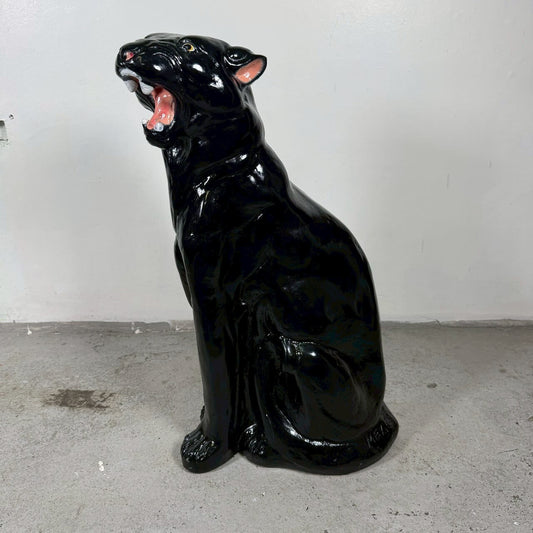 #2390【2000年代】ブラックパンサー オブジェ メキシコ製