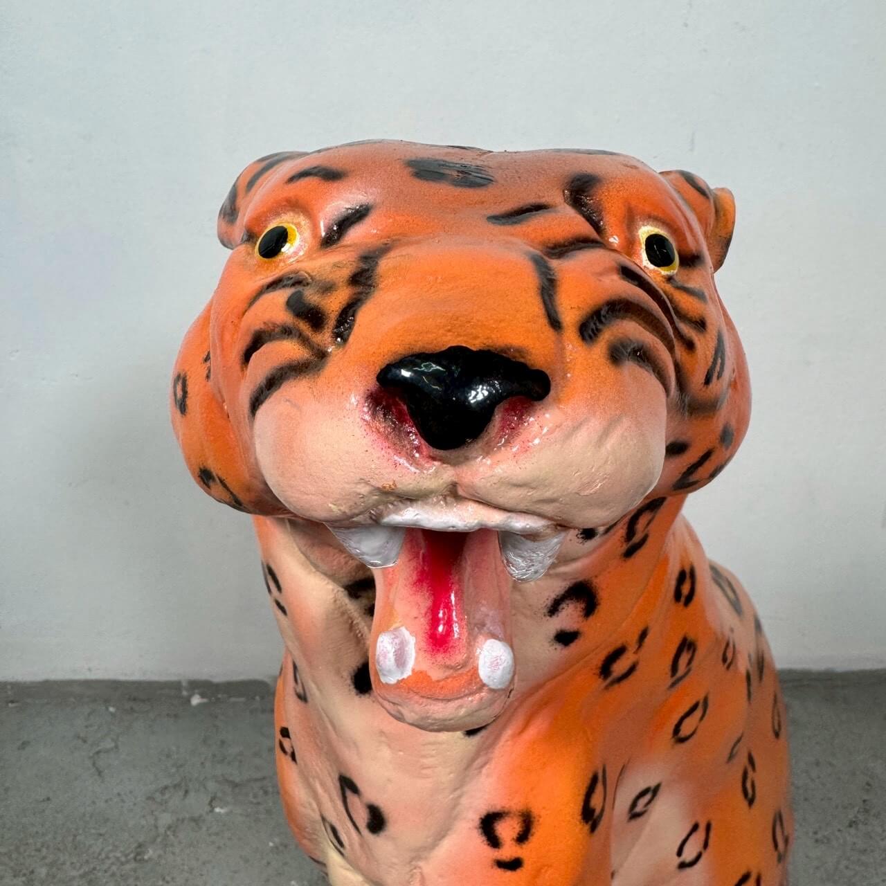 #2389【2000年代】Leopard／ヒョウ オブジェ メキシコ製