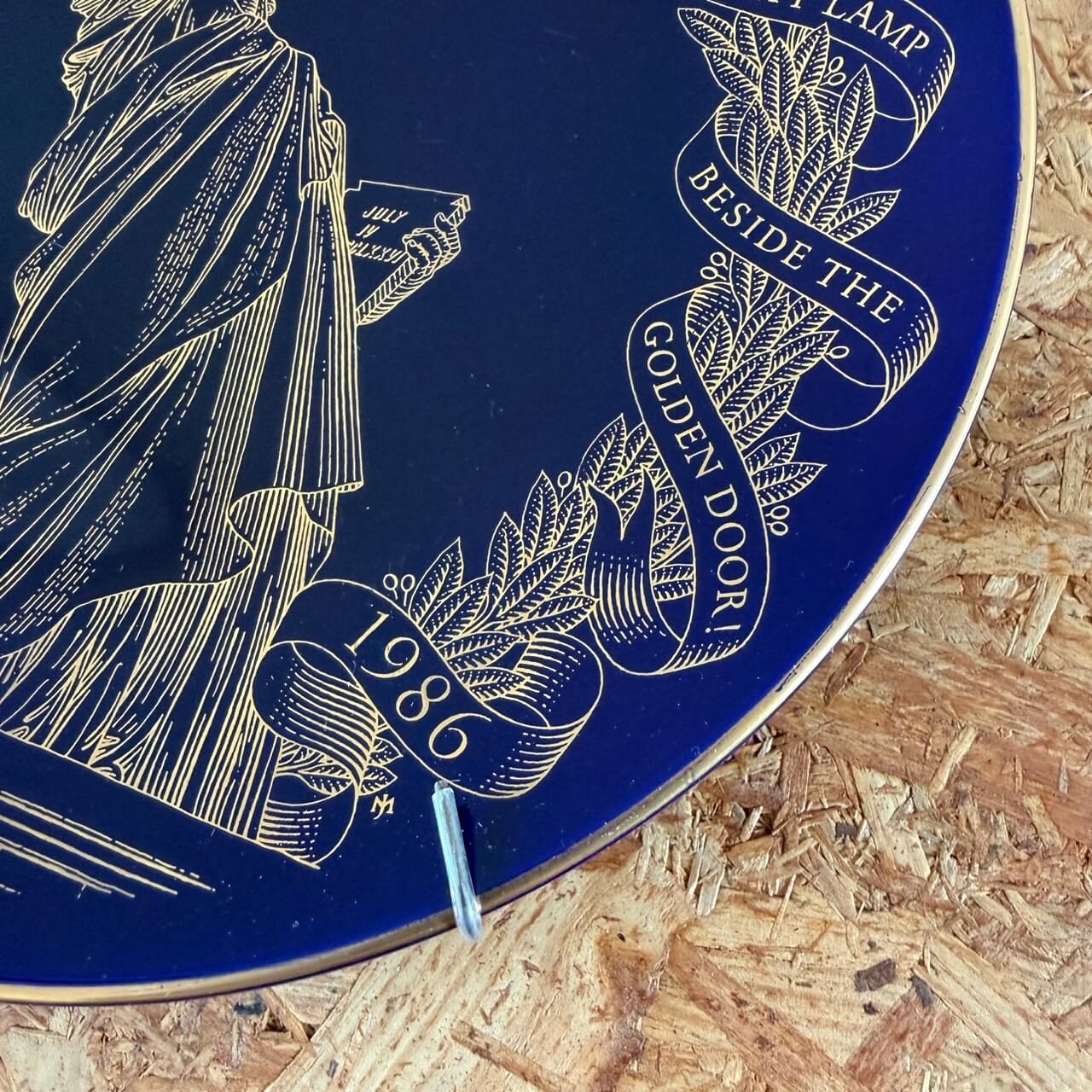 #2365【1986年製】ビンテージ 自由の女神 100周年記念プレート Statue of Liberty アメリカ