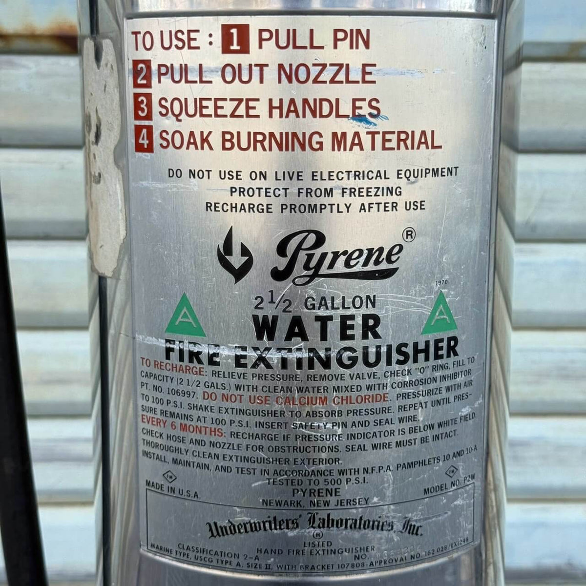 【1980年代】ビンテージ 消火器 アメリカン雑貨 店舗什器 #2663