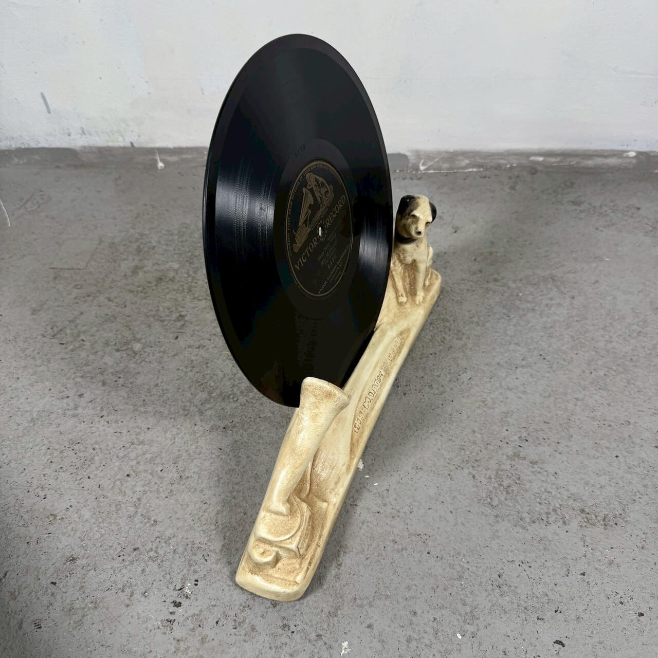 #2343【1970年代】ビンテージ Nipper “His Master’s Voice” レコードスタンド / ディスプレイオブジェ アメリカ