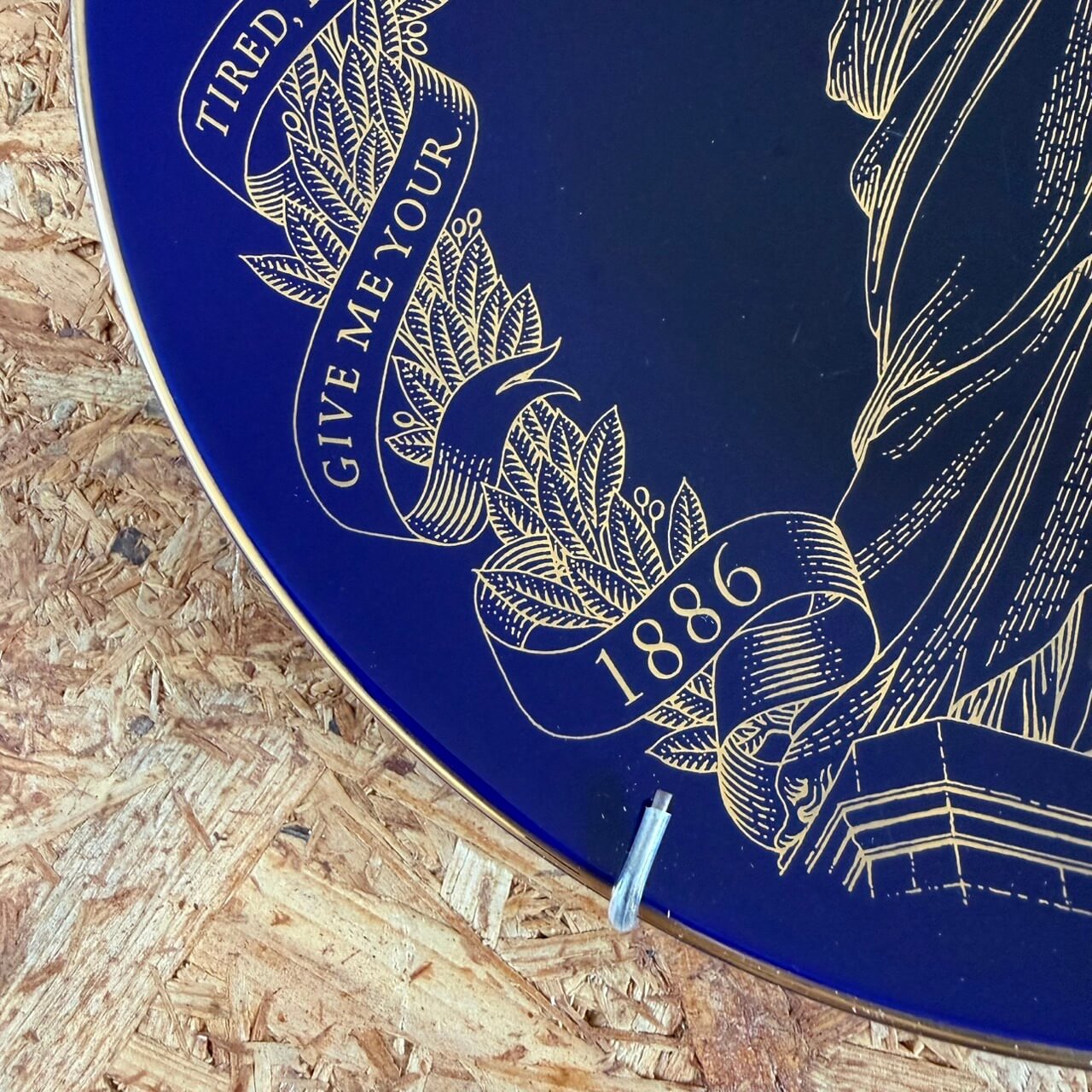 #2365【1986年製】ビンテージ 自由の女神 100周年記念プレート Statue of Liberty アメリカ