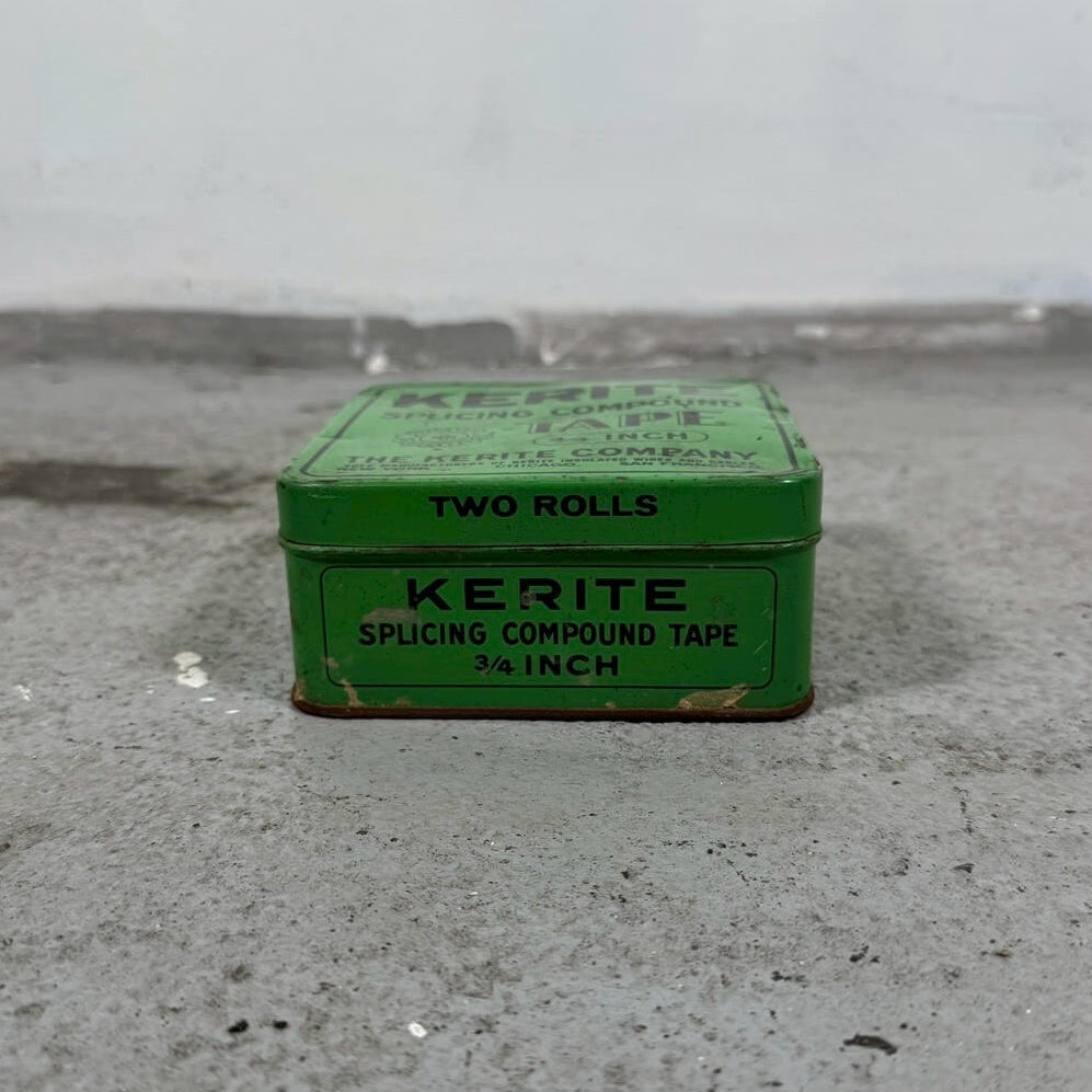 #2215【1950-60年代】ビンテージ KERITE スプライシングテープ メタル缶 アメリカ製 インダストリアル