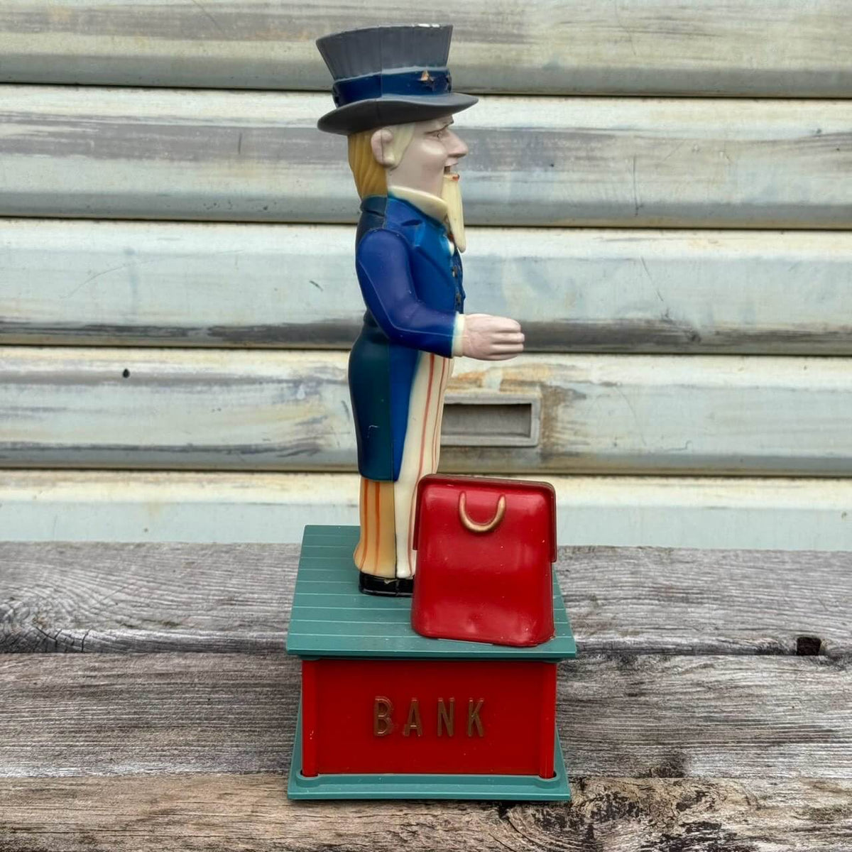 【1970年代】ビンテージ ガレージ アメリカン雑貨 店舗什器 UNCLE SAM コインバンク 貯金箱 #2717