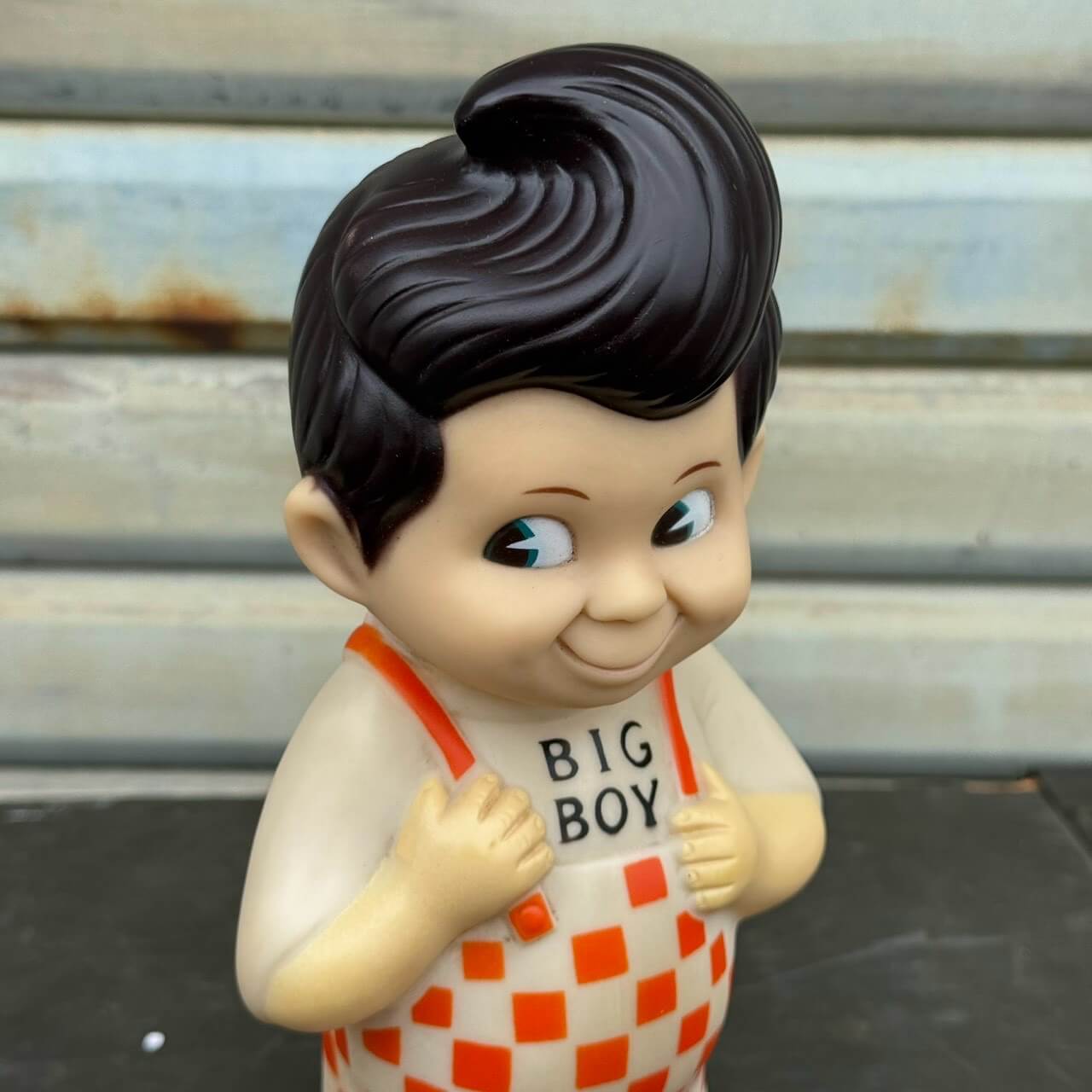 ビッグボーイ ソフビ　貯金箱 ビンテージ 当時物　BIG BOY 1973年】ビンテージ BIG BOY（ビッグボーイ） 貯金箱 ソフビ