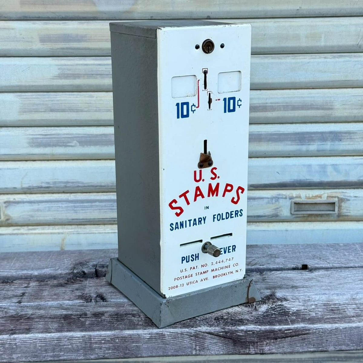 【1970年代】ビンテージ ガレージ アメリカン雑貨 店舗什器 切手 自動販売機 コインマシン #2794