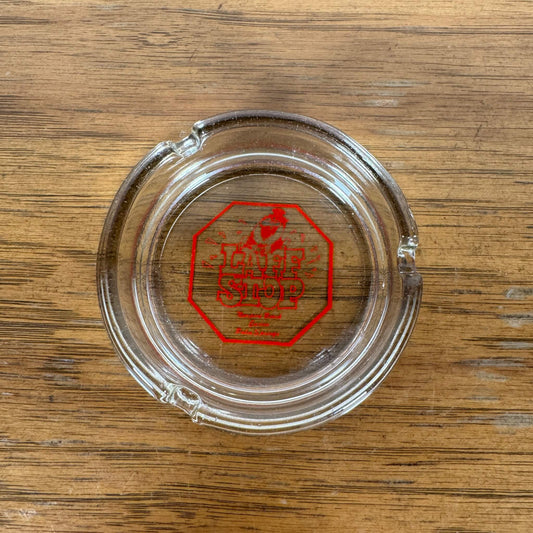 #1822【1970-80年代】ビンテージ LAFF STOP ガラス灰皿 / アッシュトレイ ダイナー アドバタイジング アメリカ