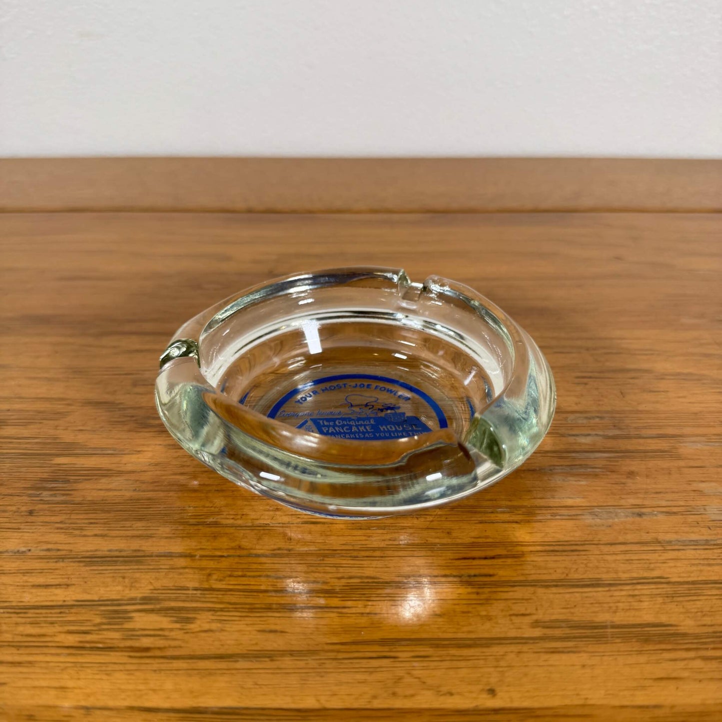#1825【1960-70年代】ビンテージ THE ORIGINAL PANCAKE HOUSE ガラス灰皿 / アッシュトレイ オレゴン州 アメリカ
