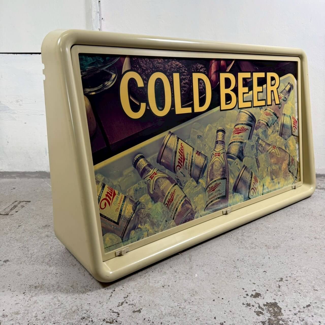 1985年製】ビンテージ Miller COLD BEER ライトサイン / バーサイン