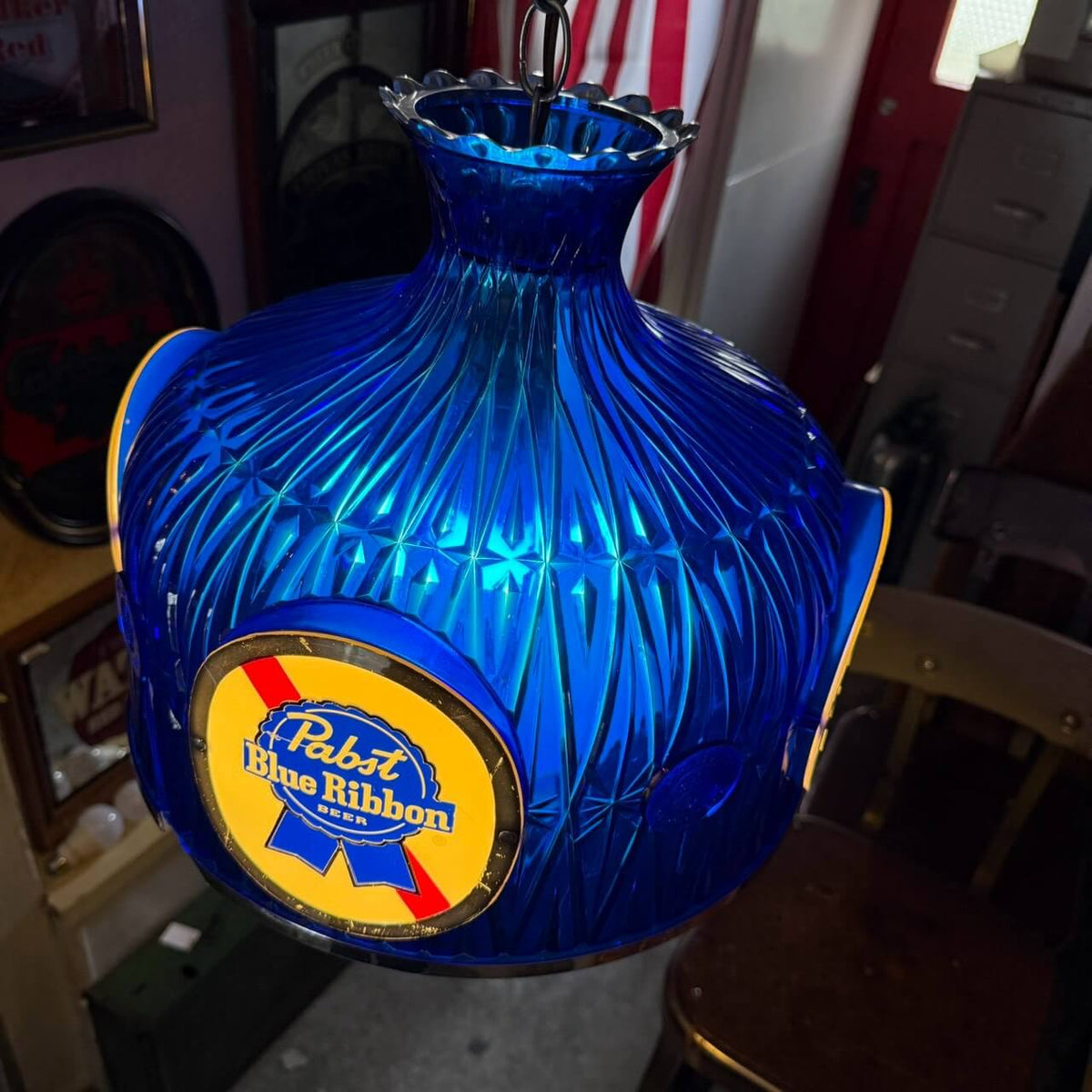 【1970-80年代】ビンテージ ライト アメリカン雑貨 店舗什器 PABST BLUE RIBBON パブスト #2605