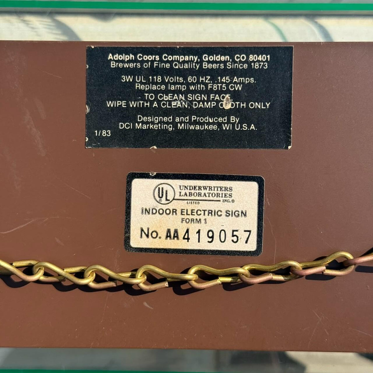 【1980年代】ビンテージ ライト 電飾サイン アメリカン雑貨 店舗什器 KILLIAN'S IRISH RED #2853