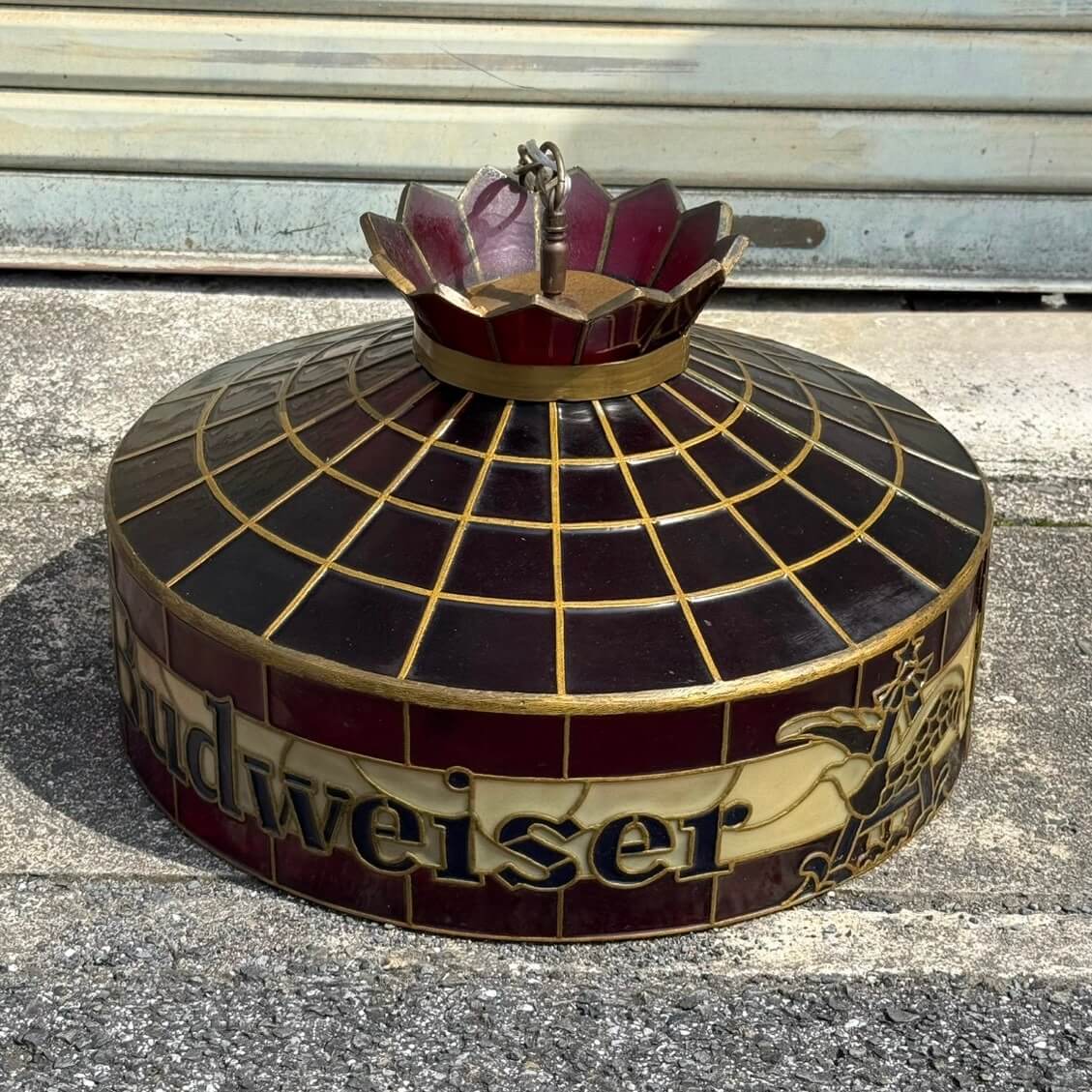 【1970年代】希少 ビンテージ ペンダントライト アメリカン雑貨 店舗什器 Budweiser バドワイザー ランプ #2765-2