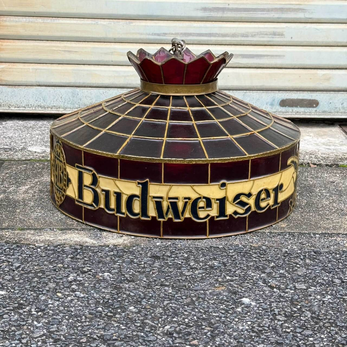 【1970年代】希少 ビンテージ ペンダントライト アメリカン雑貨 店舗什器 Budweiser バドワイザー ランプ #2765-1