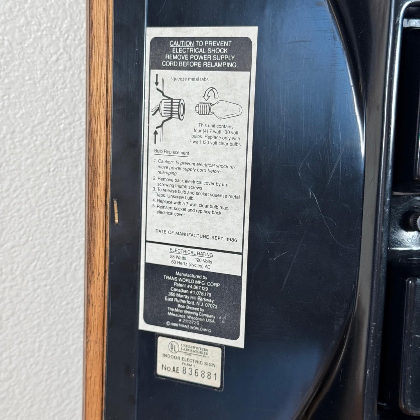 #1967 ビンテージ LOWENBRALI レーベンブロイ ライトアップサイン