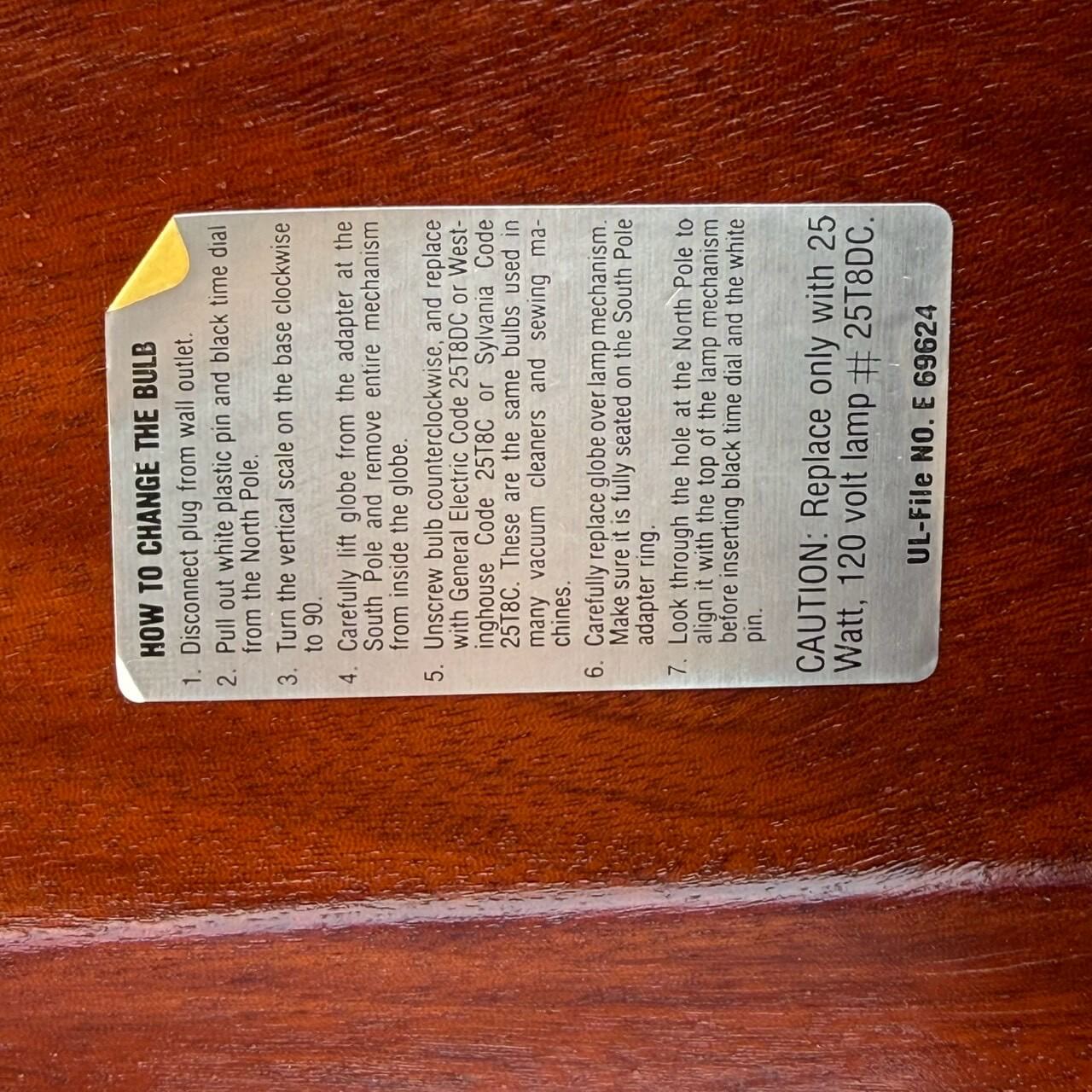 【1980年代】ビンテージ ライト アメリカン雑貨 店舗什器 地球儀 照明 ウェザーステーション #2635