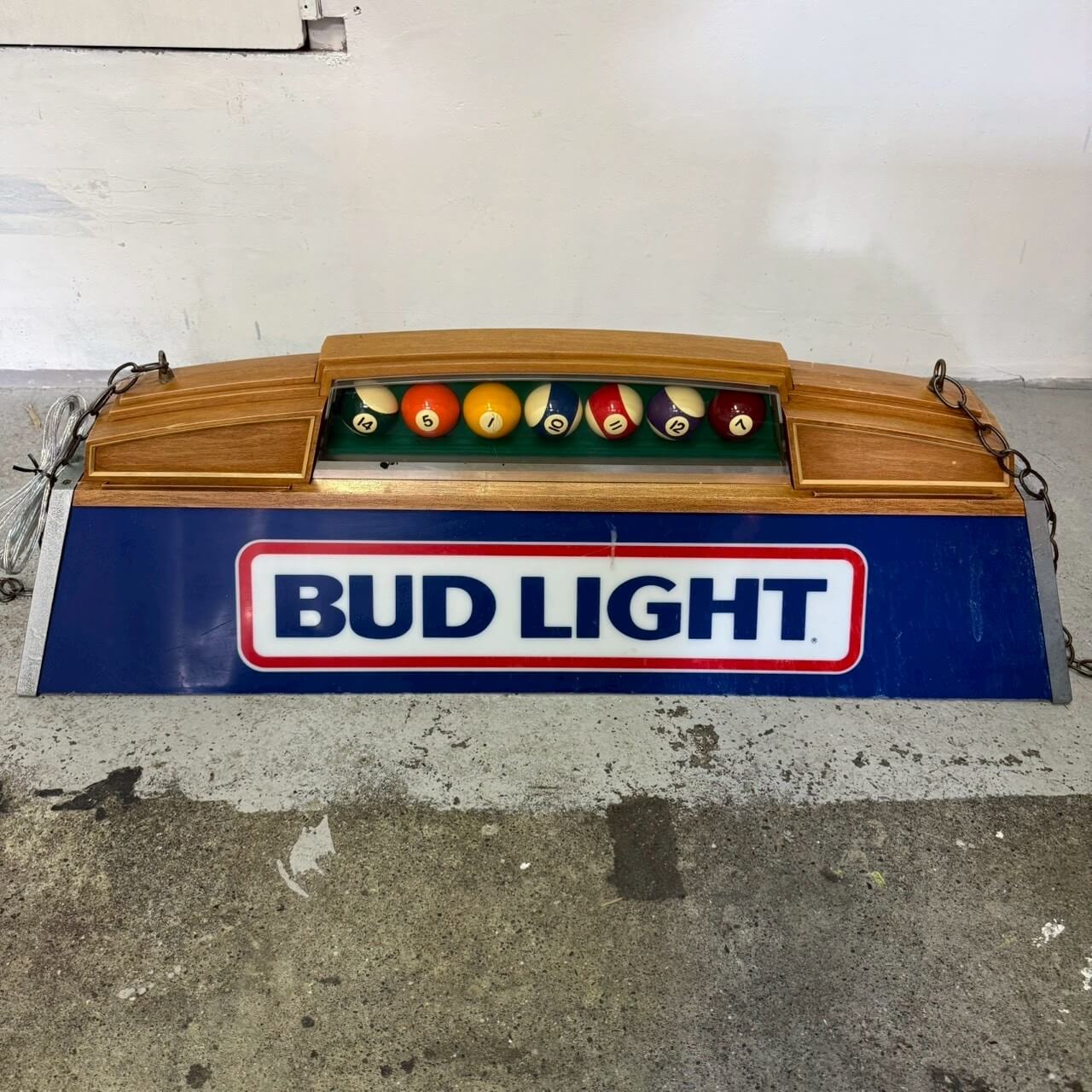 BUD LIGHT プールランプ バドライト ビリヤード ライト ビンテージ Budweiser プールランプ バドワイザー ビリヤード ライト ビンテージ