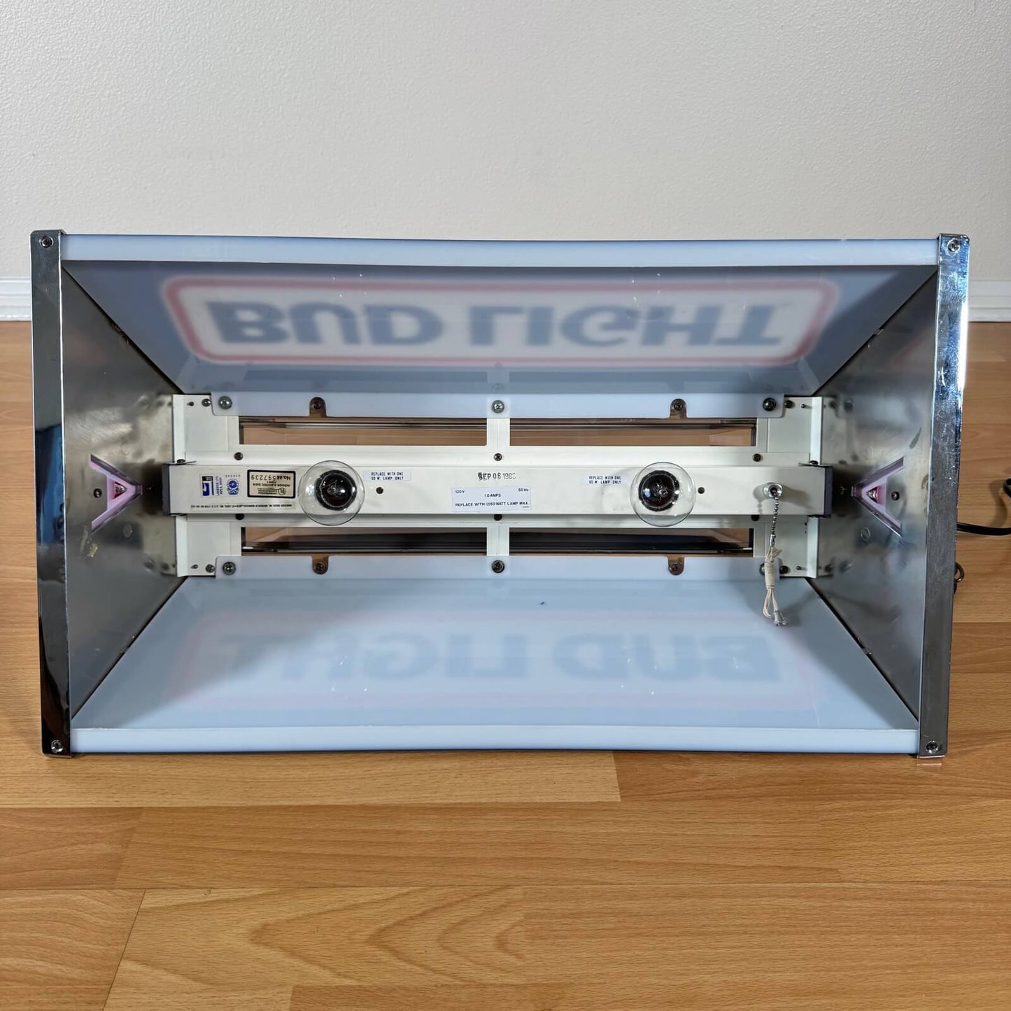 #2130【1986年_ブランニュー】ビンテージ プールランプ BUD LIGHT 未使用品