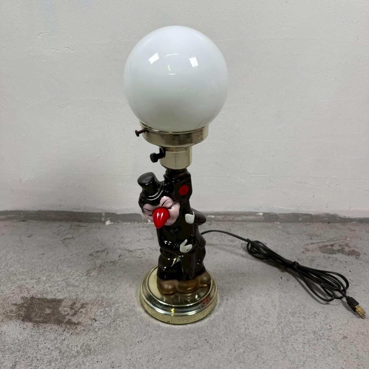 #2277【1960年代】ビンテージ 酔っ払い Barランプ テーブルランプ 照明 アメリカ