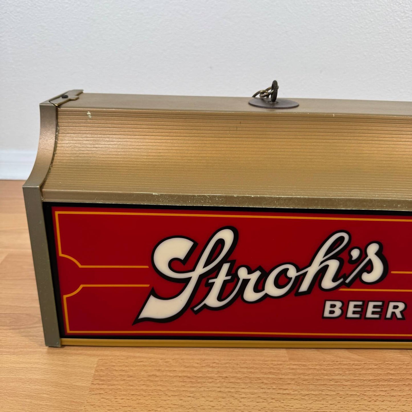 #1921【1980年代】ビンテージ プールバーランプ Stroh's ビールランプ バーライト アメリカ