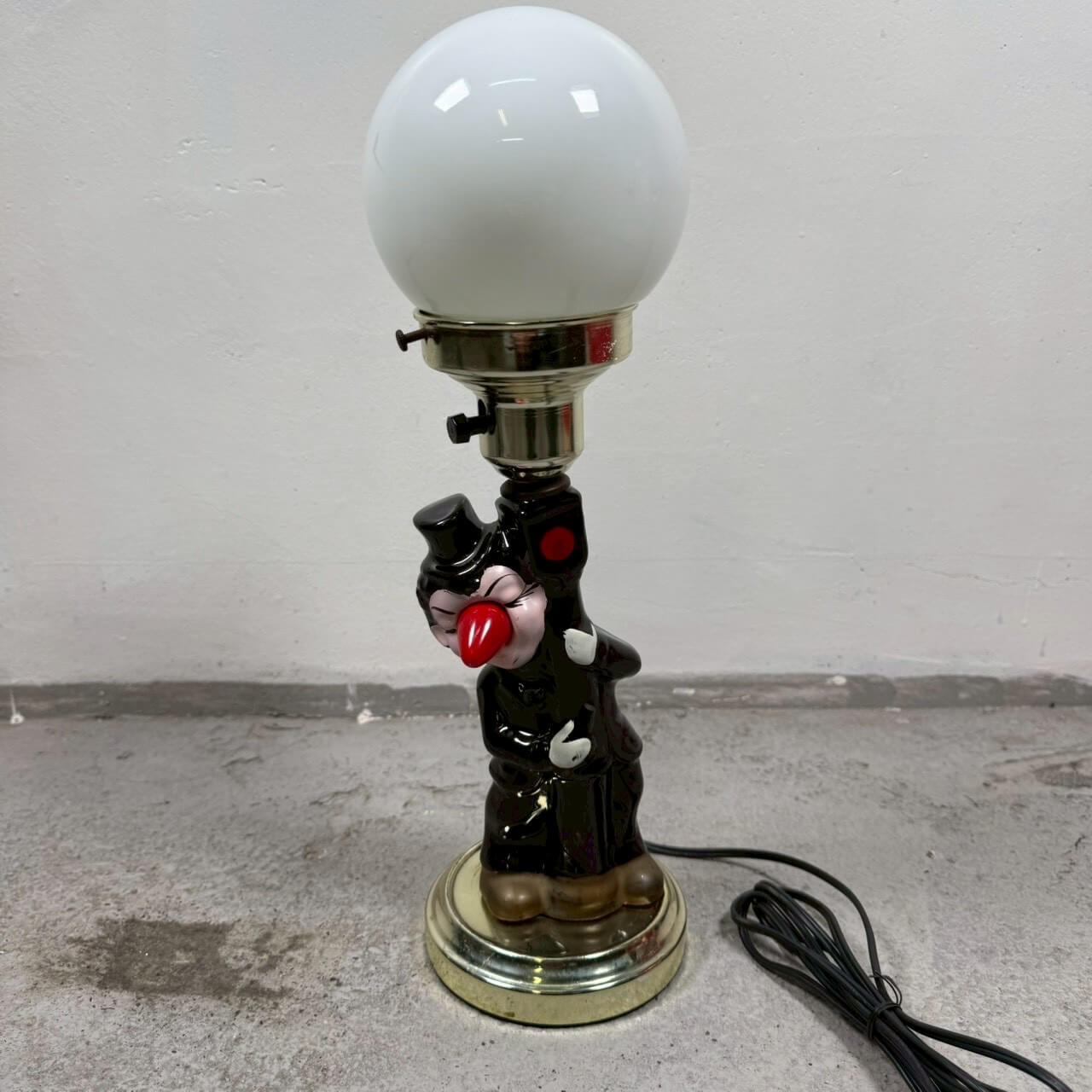 #2277【1960年代】ビンテージ 酔っ払い Barランプ テーブルランプ 照明 アメリカ