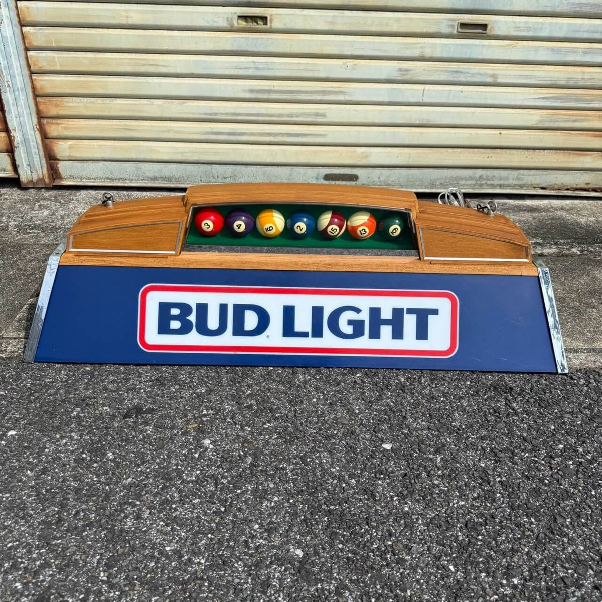 【1980年代】ビンテージ Bud Light プールランプ バドライト 吊り下げ照明 バーライト #2772