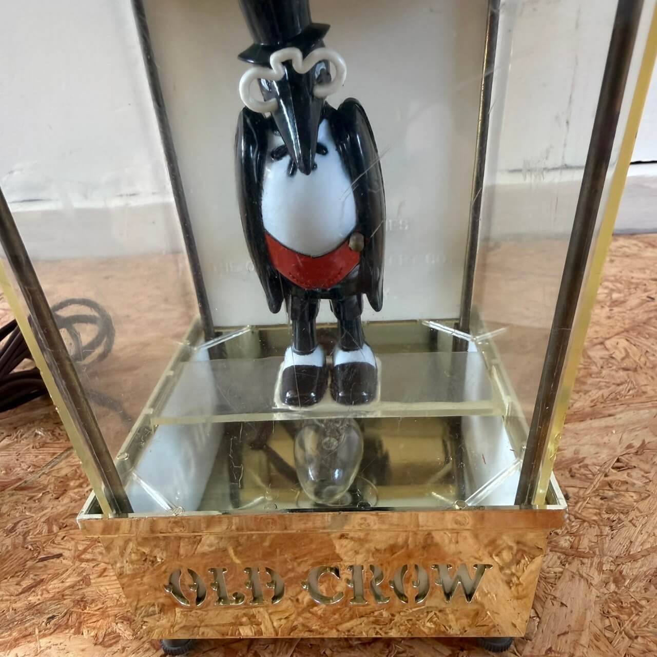 OLD CROW オールドクロウ　ディスプレイ　アンティーク　ライト 2310【1970年代】ビンテージ OLD CROW オールドクロウ ウイスキー