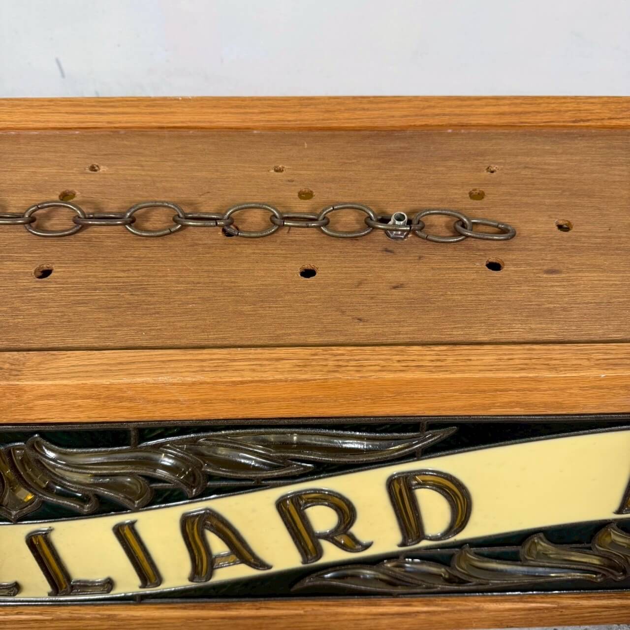 #1923【1980-90年】ビンテージ BILLIARD ROOM（ビリヤードルーム） プールランプ / 吊り下げランプ 照明 アメリカ