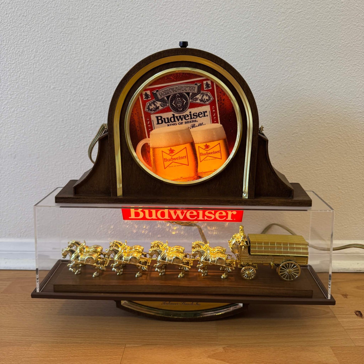 #1925 【1970～1980年代】 ビンテージ Budweiser（バドワイザー） ビールサイン / ライトサイン ディスプレイ アメリカ