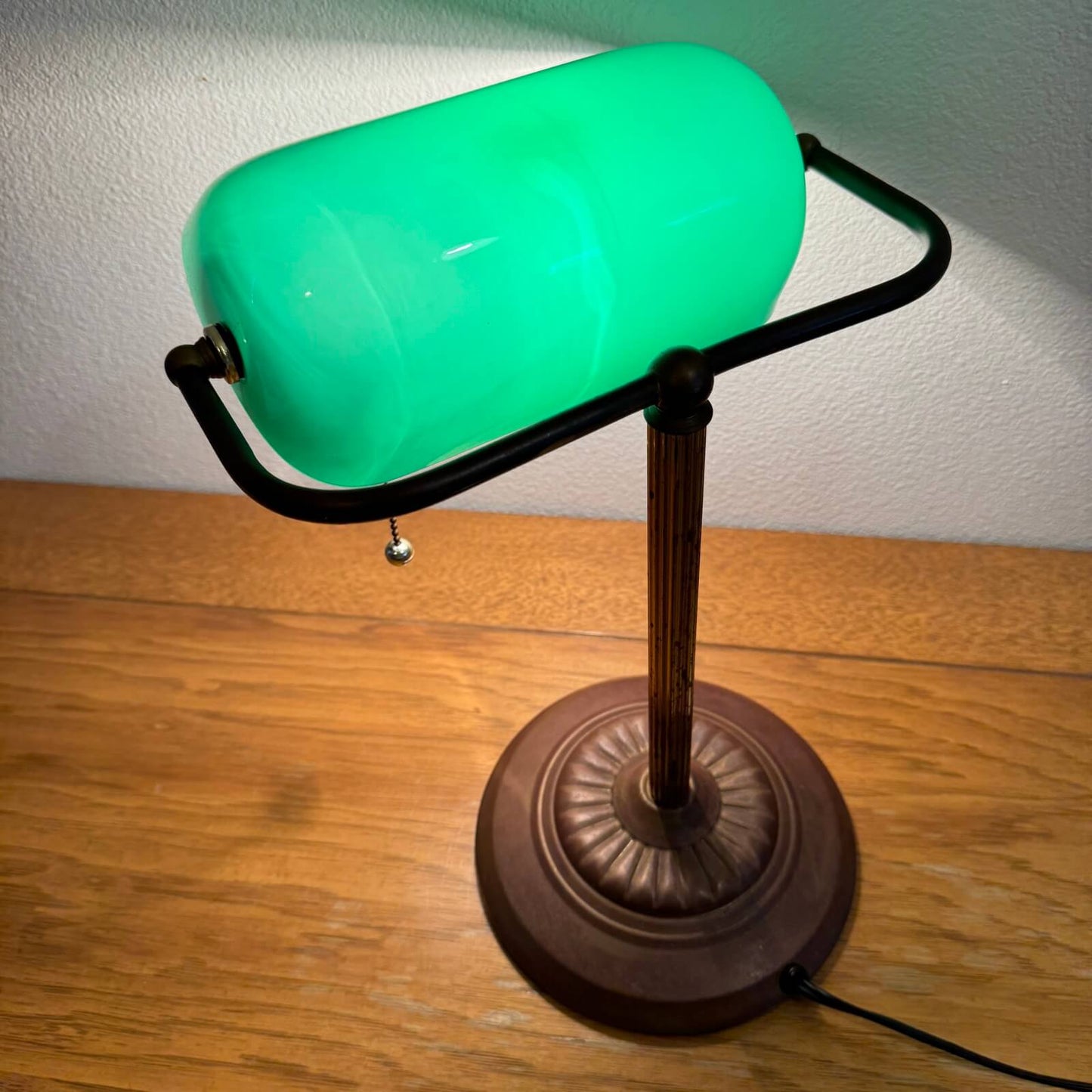 #1449 ビンテージ バンカーズランプ 照明 デスクランプ