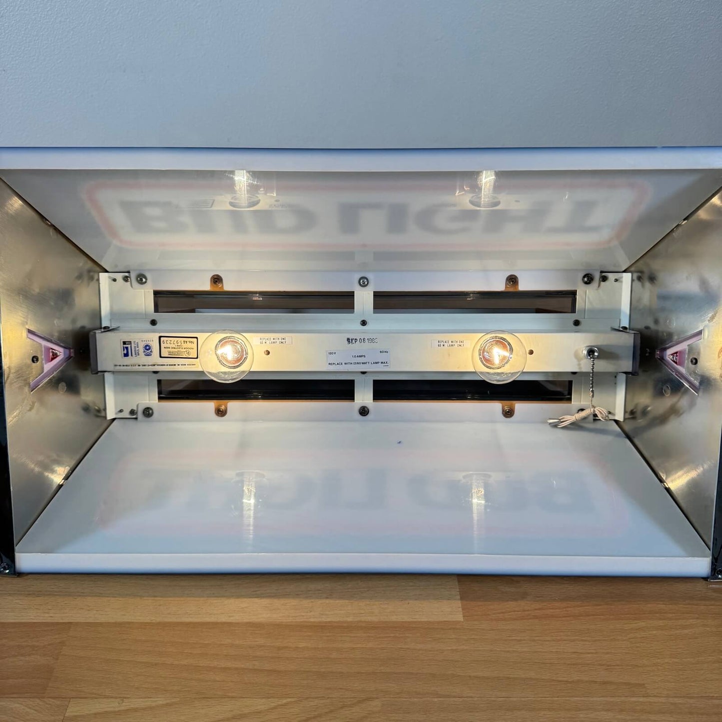 #2130【1986年_ブランニュー】ビンテージ プールランプ BUD LIGHT 未使用品