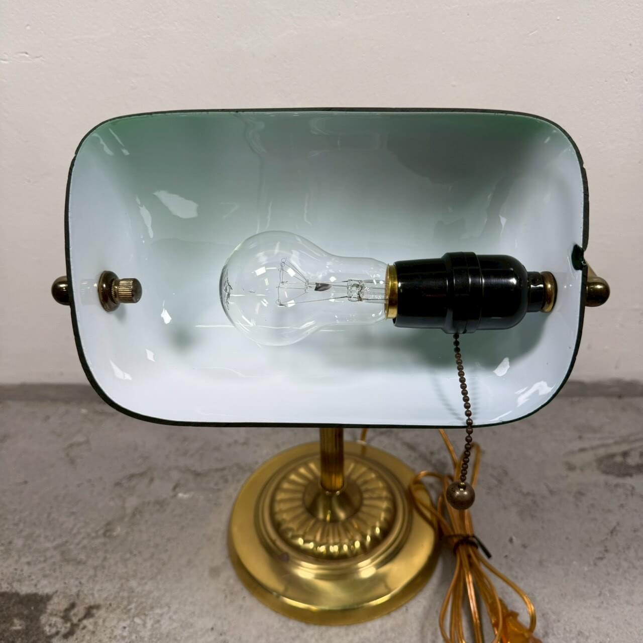 #2325【1980-1990年代】ビンテージ バンカーズランプ デスクランプ