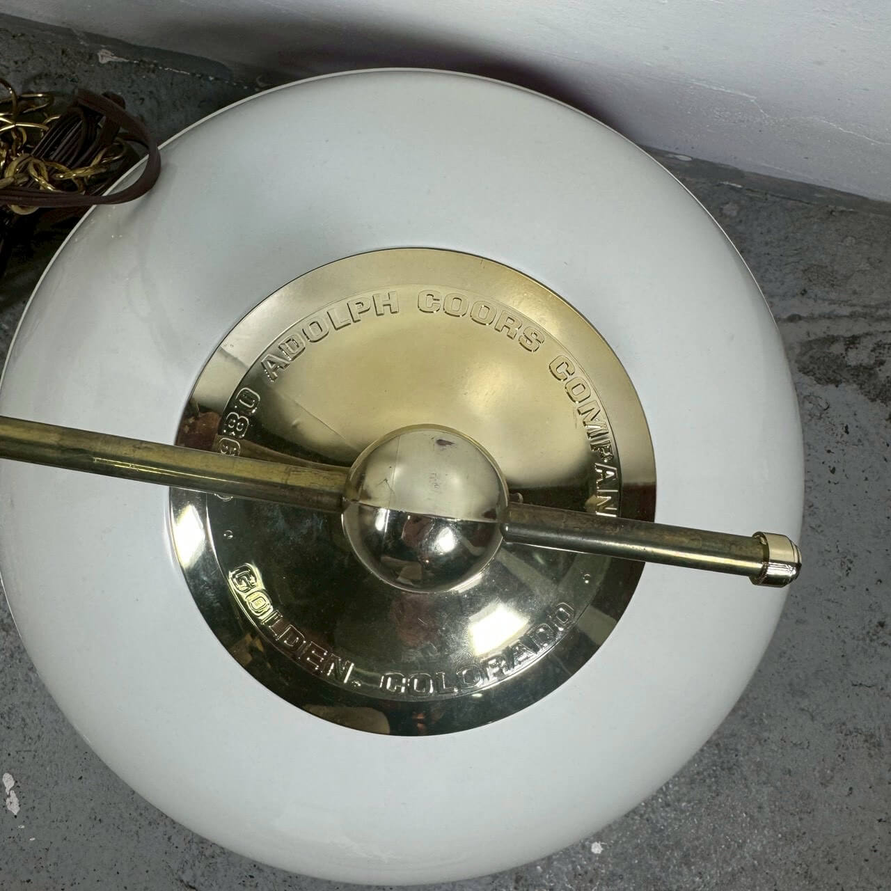 #2372【1980年】ビンテージ Coors（クアーズ） プールランプ / バーランプ デッドストック ダブルシェード アメリカ