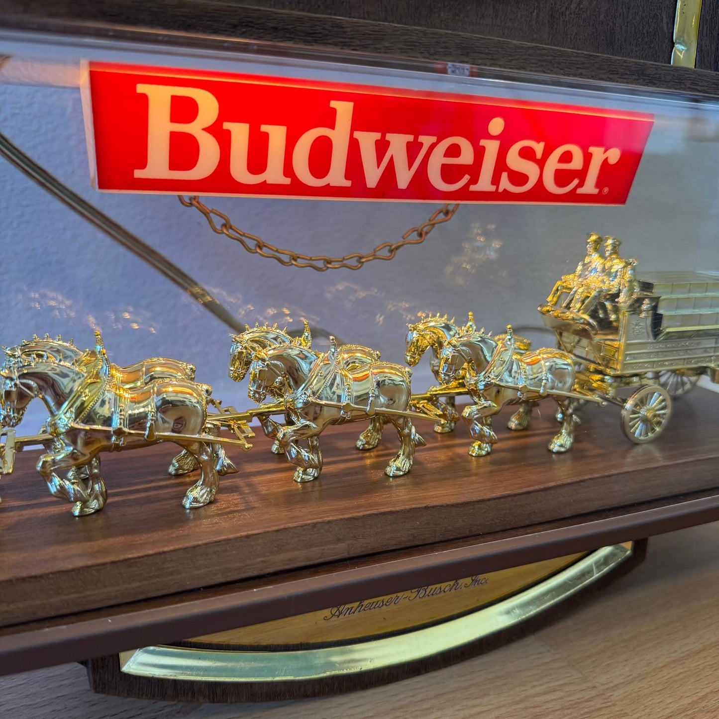 #1925 【1970～1980年代】 ビンテージ Budweiser（バドワイザー） ビールサイン / ライトサイン ディスプレイ アメリカ
