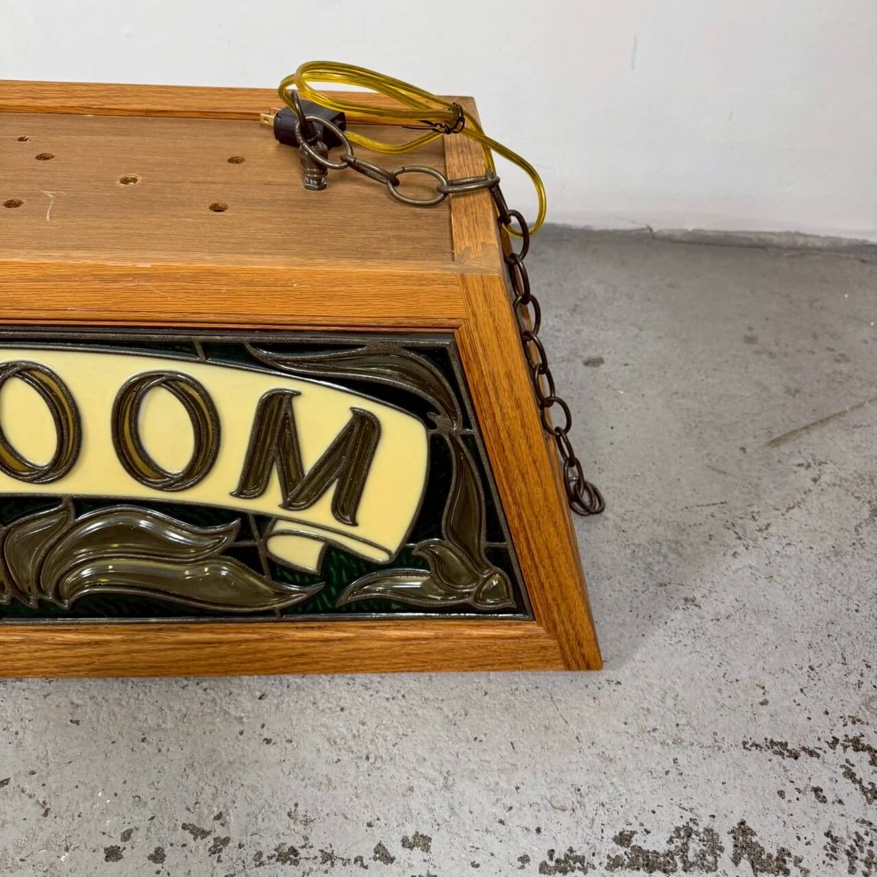 #1923【1980-90年】ビンテージ BILLIARD ROOM（ビリヤードルーム） プールランプ / 吊り下げランプ 照明 アメリカ