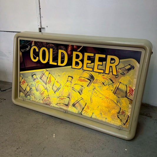 #2268【1985年製】ビンテージ Miller COLD BEER ライトサイン / バーサイン アメリカ
