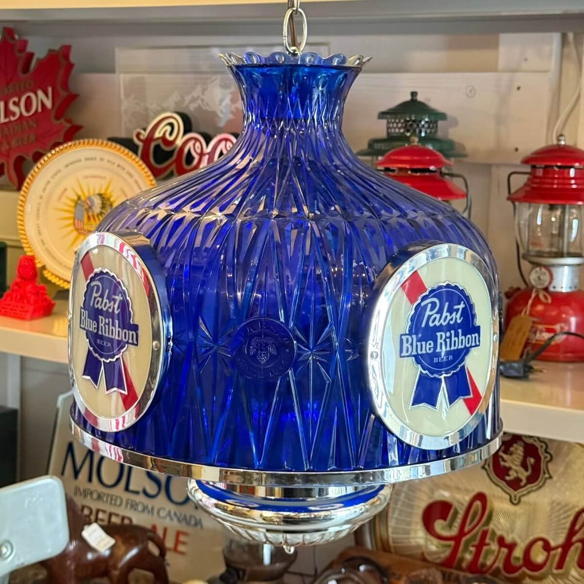 【1970-80年代】ビンテージ ライト アメリカン雑貨 店舗什器 PABST BLUE RIBBON パブスト #2605
